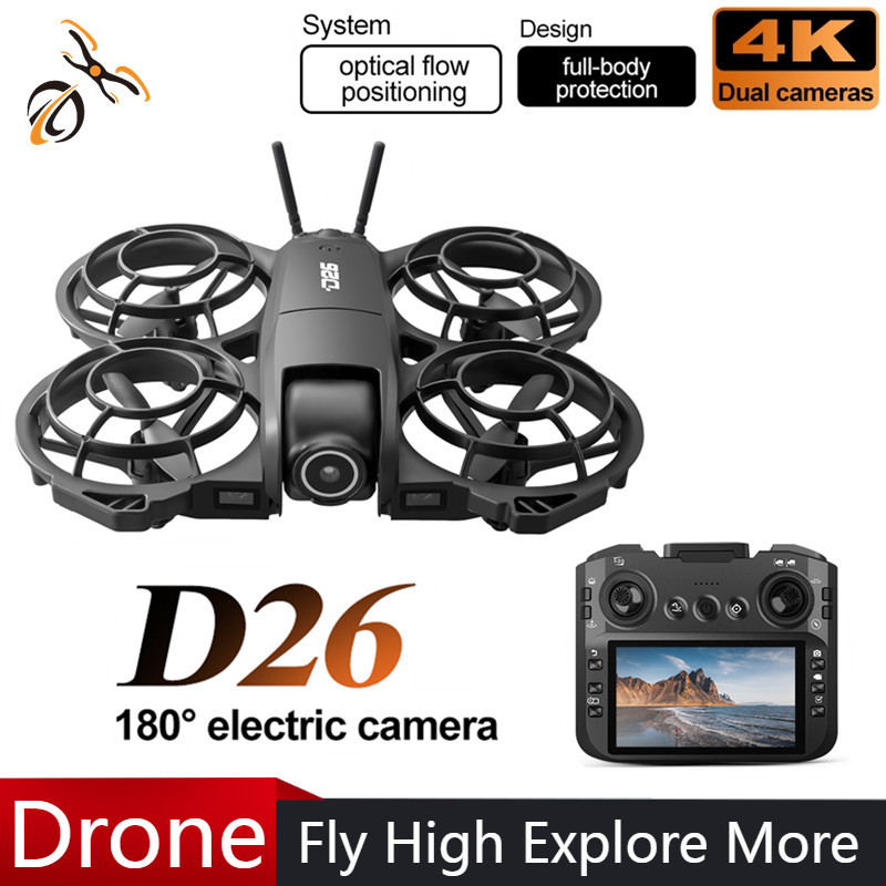 Drone Gimbal 2 Axis - Drone D26 4K Aerial HD 180
