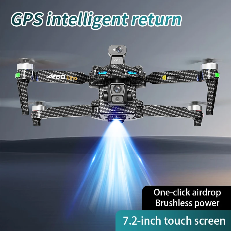 Drone GPS AE60 URTLA 2025 Kame - Drone Gimbal 3 Axis ulasan dan harga