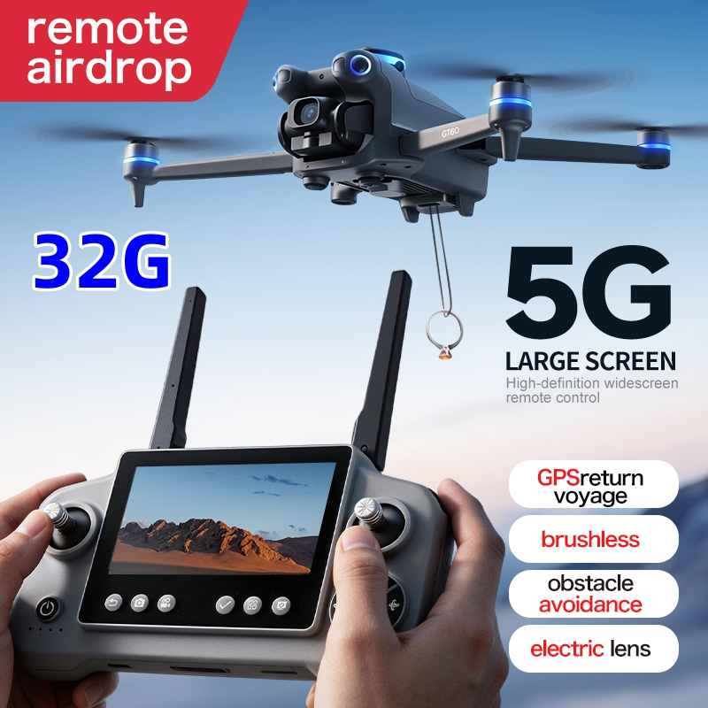Drone GT60PRO Tanpa Sikat 4K K - Drone Gimbal 2 Axis ulasan dan harga