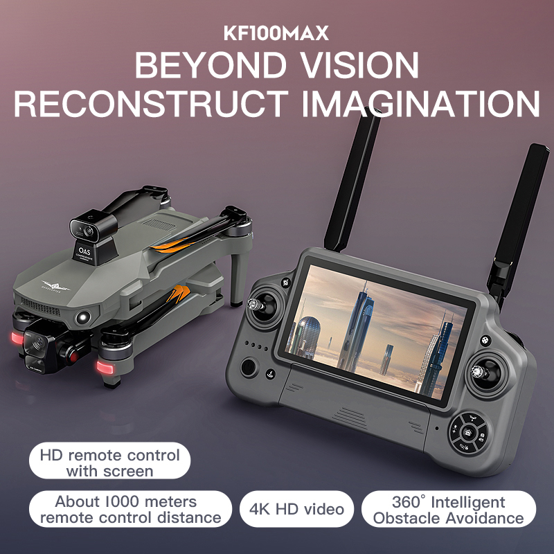 KF100 MAX Drone GPS Kamera 4K  - Drone Gimbal 3 Axis ulasan dan harga