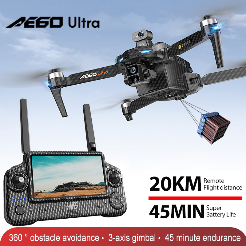 Drone Profesional AE60 GPS Kam - Drone Gimbal 3 Axis ulasan dan harga