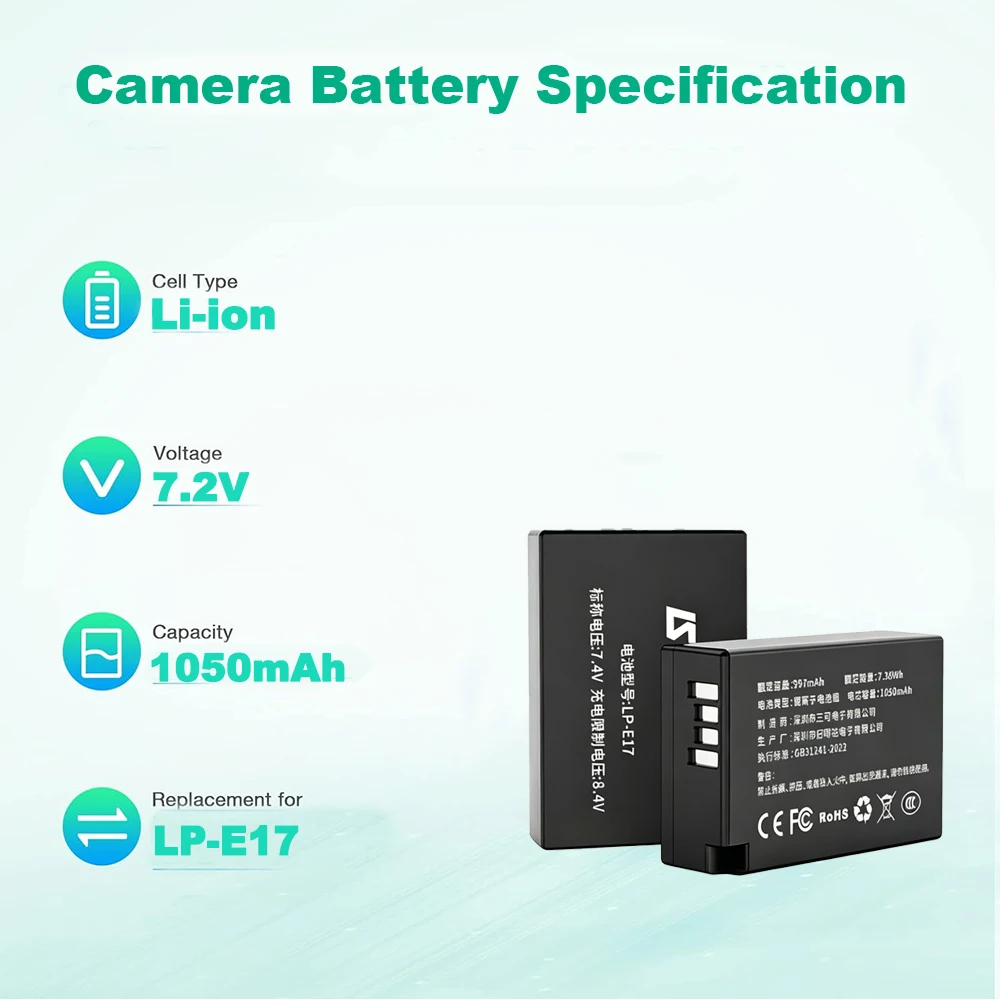Baterai LP-E17 untuk Kamera Ca - Canon Camera Eos R8 ulasan dan harga