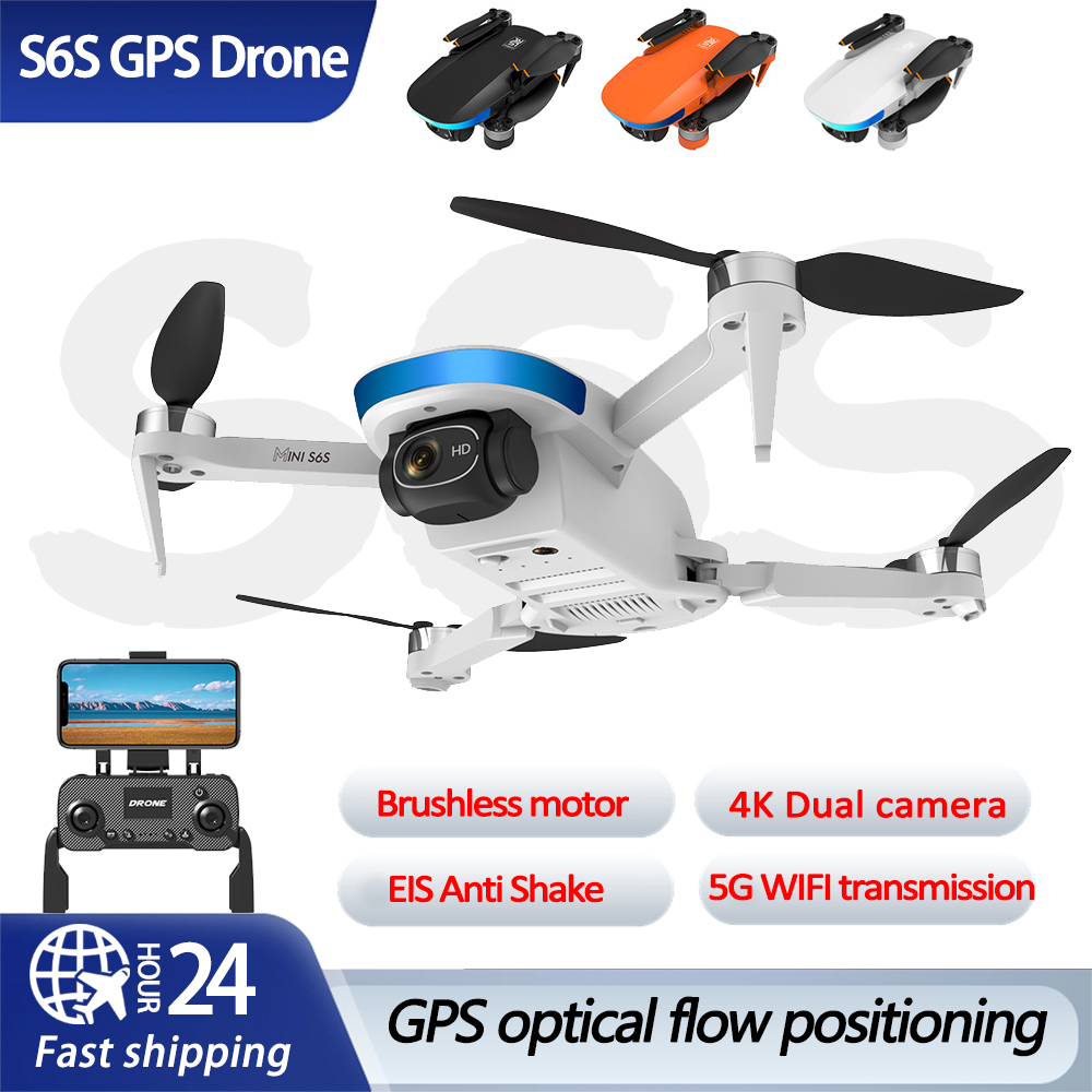 Drone S6S GPS Optical Flow Pos - Drone Gimbal 2 Axis ulasan dan harga