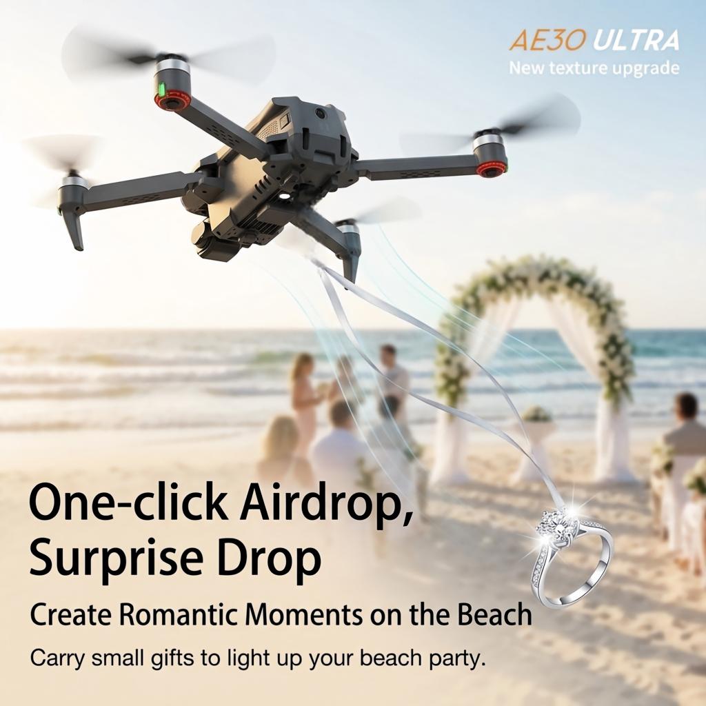 Drone GPS AE30 Ultra Baru Kame - Drone Gimbal 3 Axis ulasan dan harga
